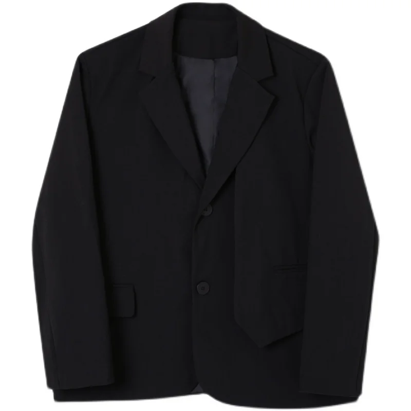Мужской Костюмный пиджак на весну и осень классическое темно-синее