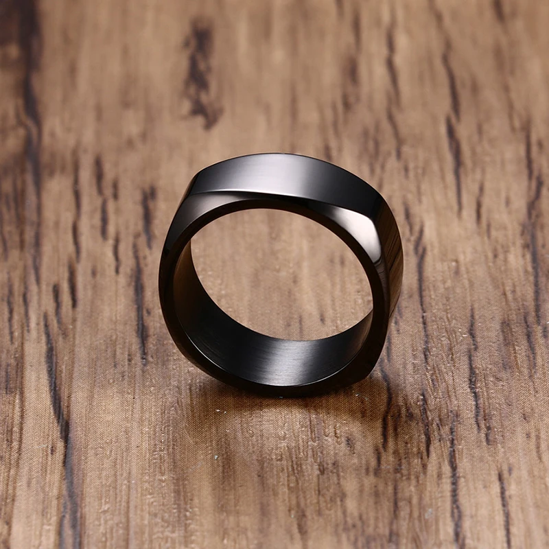 Mens Ring Punk Stainless Steel Basic for Men Boy Cocktail Male Ceremony Jewelry | Украшения и аксессуары