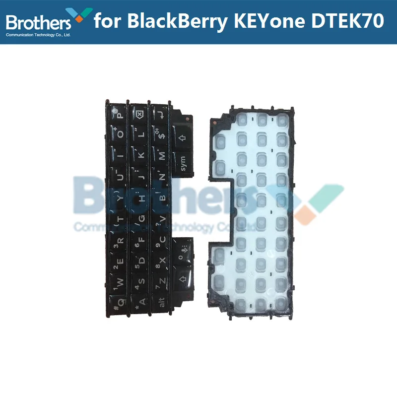 Клавиатура для BlackBerry KEYone DTEK70 клавиатура кнопка гибкий кабель для BlackBerry DTEK70 телефон запасные части черный серебристый 1 шт - Цвет: 1pcsBlacknoFlexCable