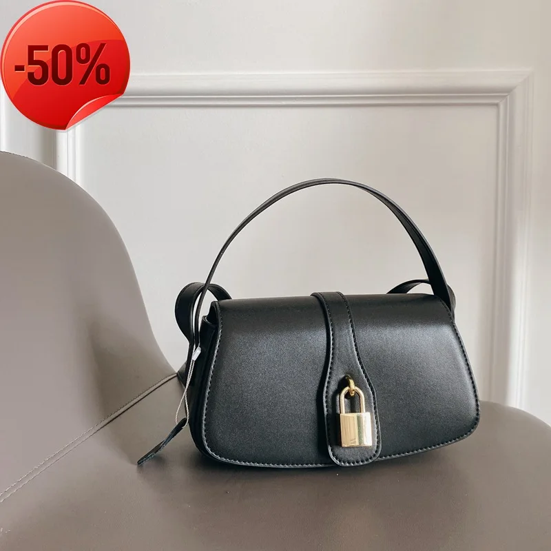 

Lady Cow Fashion Leather Shoulder Bag 2021new Crossbody Bag Genuine Leather Padlock Women Designer Messenger Bag Bolsas Feminina
