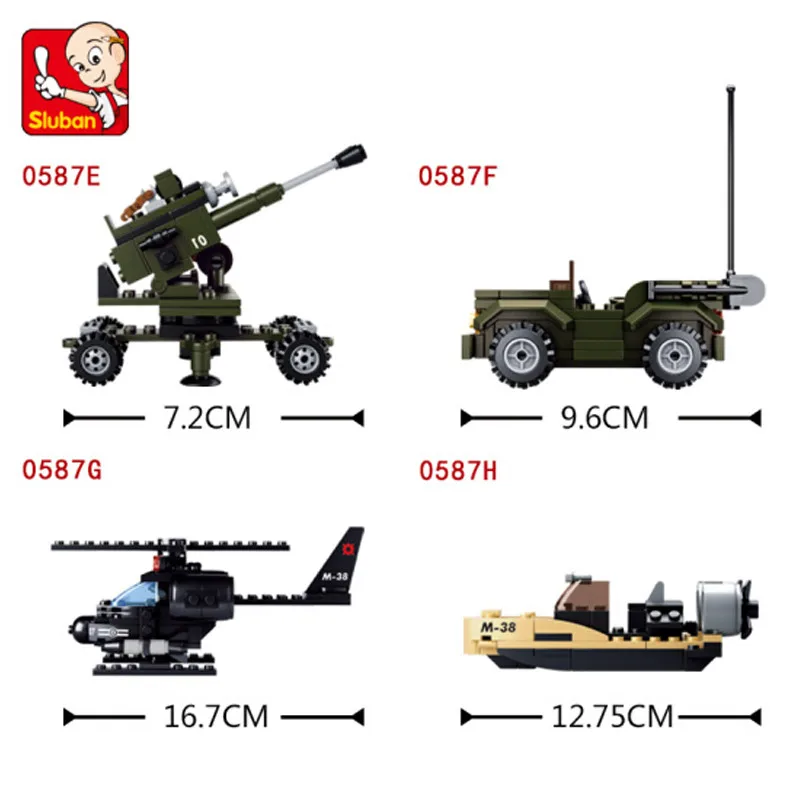 Набор строительных блоков 928 шт. Военный танк спецназ бронированный автомобиль