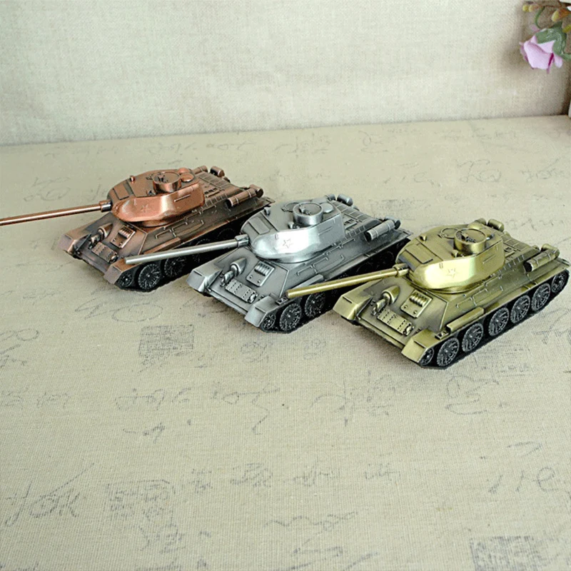 Vintage Metal Tank Miniature Model Alloy Sculpture Home Decoration Accessories Retro Handicraft Desktop Crafts | Дом и сад