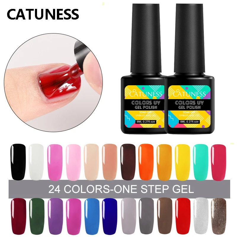 CATUNESS гель лак для ногтей Vernis Полупостоянный хорошее качество УФ длинный прочный
