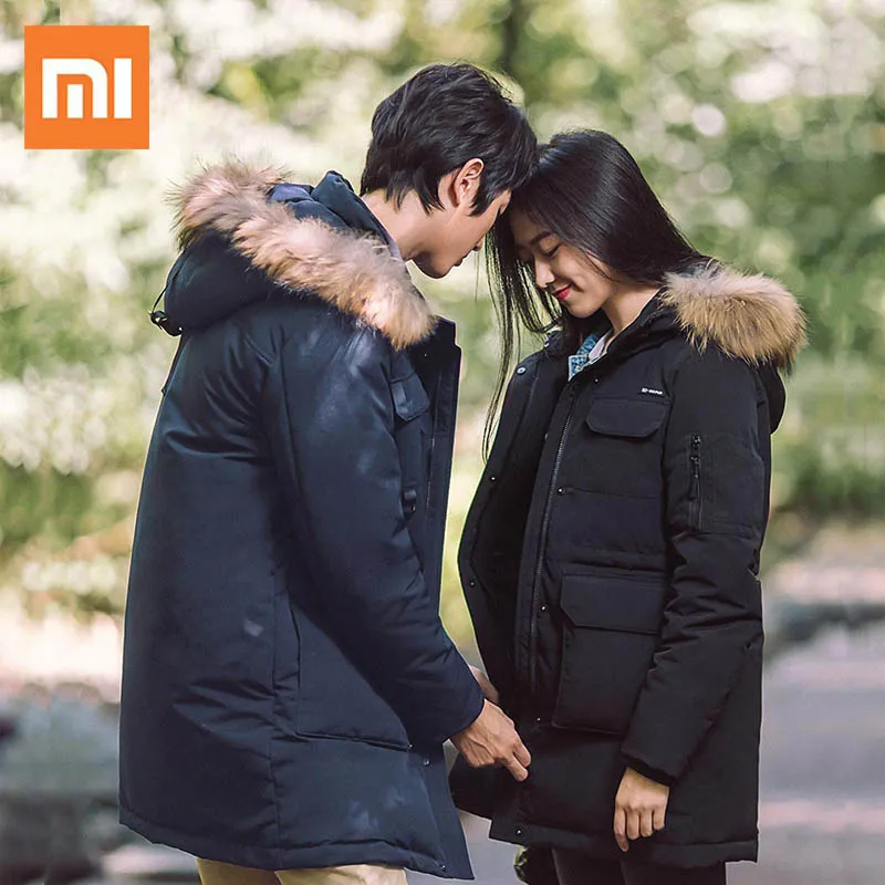 

Xiaomi 90 Fun Winter Coat Outdoor Leisure Long Down Jacket Goose Down Coat Waterproof Winter Jacket Fashion Thick Warm Parkas