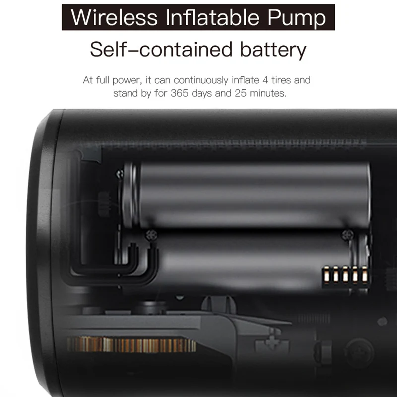 Preço Compressor De Ar Portátil Mini Inflator Bomba Pneu Ar Sem Fio Inteligente Para Bicicleta Motocicleta SDF-SHIP