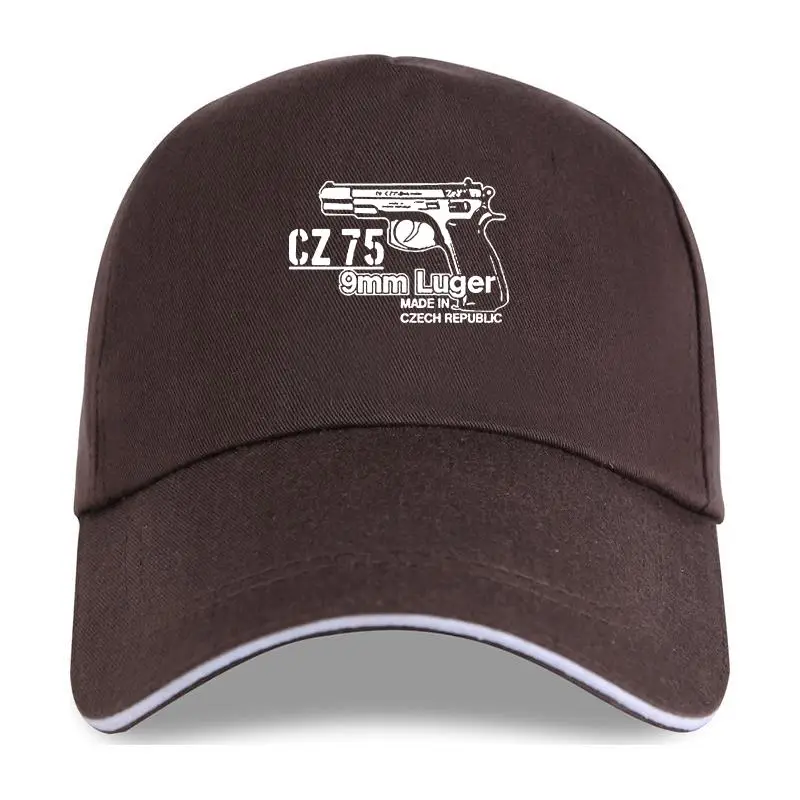 

New 2021 Hot Sale Fashion Cz 75 9mm Luger Weapon Sniper Czech Handgun Automatic Military Gun Black Baseball cap