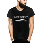 Черно-белая футболка с надписью NOT TODAY для мужчин