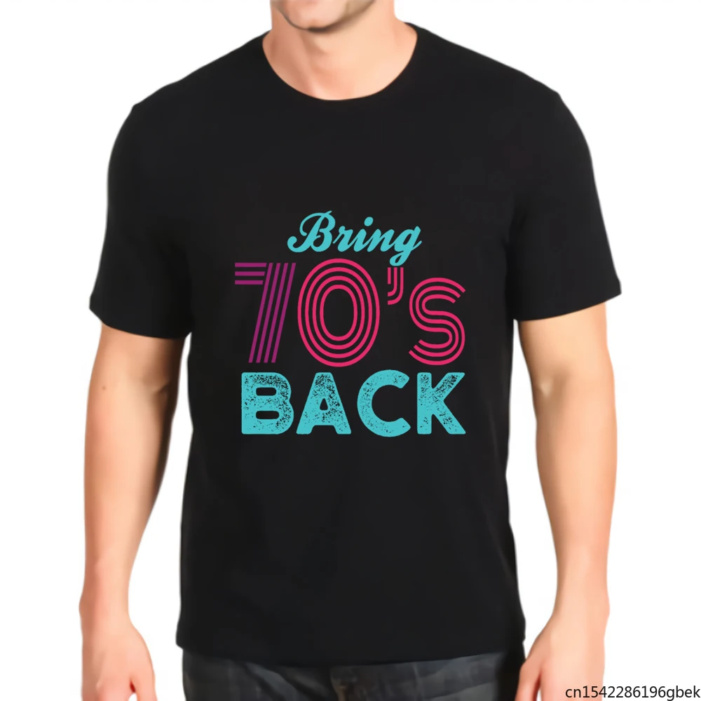

Мужская футболка в стиле ретро с надписью Bring 70s Seventies Back Noverly