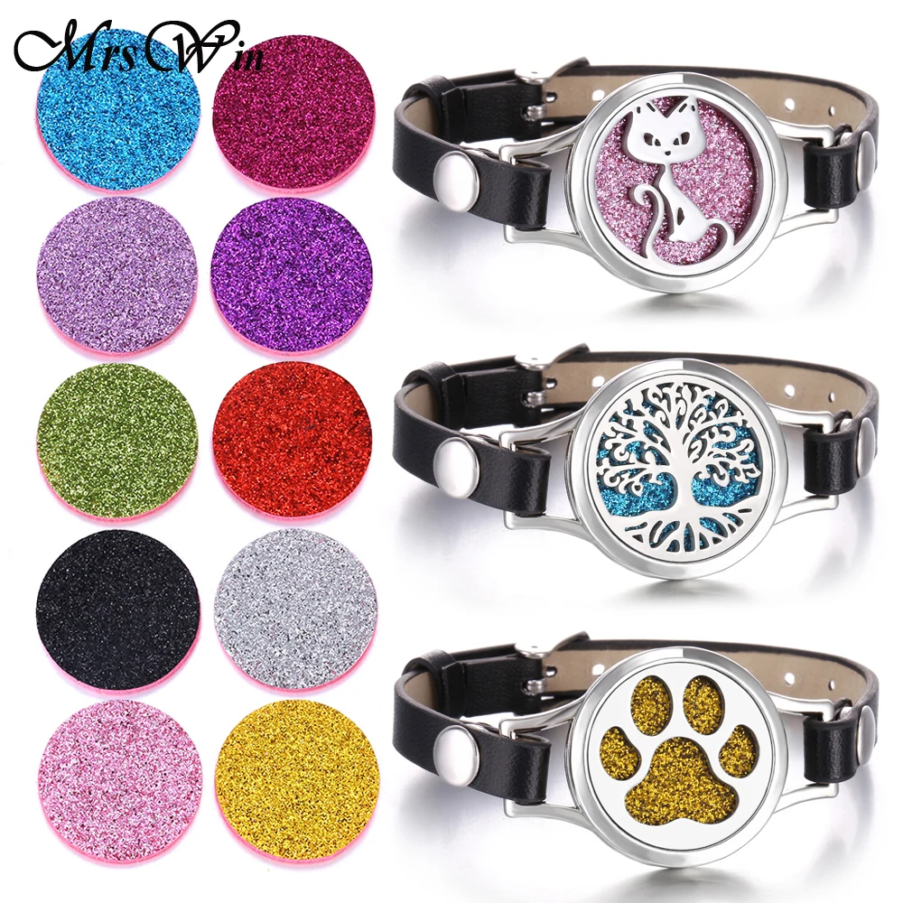 Дерево жизни любовь Кошка 25 мм эфирное масло браслет с медальоном Твист винт из