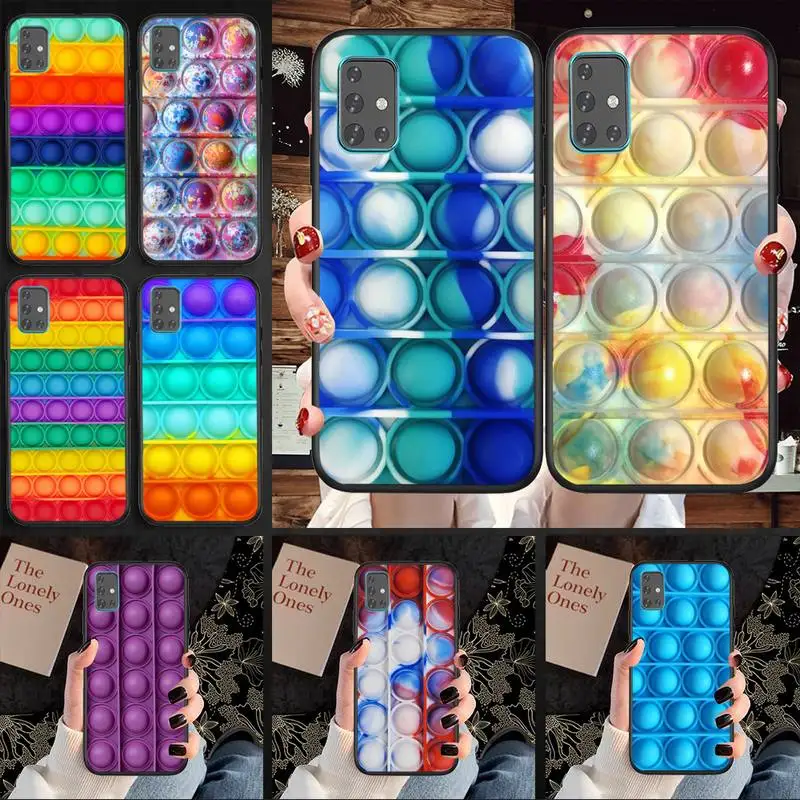 

Bubble Fidget Reliver Stress Antistress Phone Case For Huawei Honor 7A 8X 8s 9 9X 10 10i 20 30 Play Lite Pro S Fundas Cover