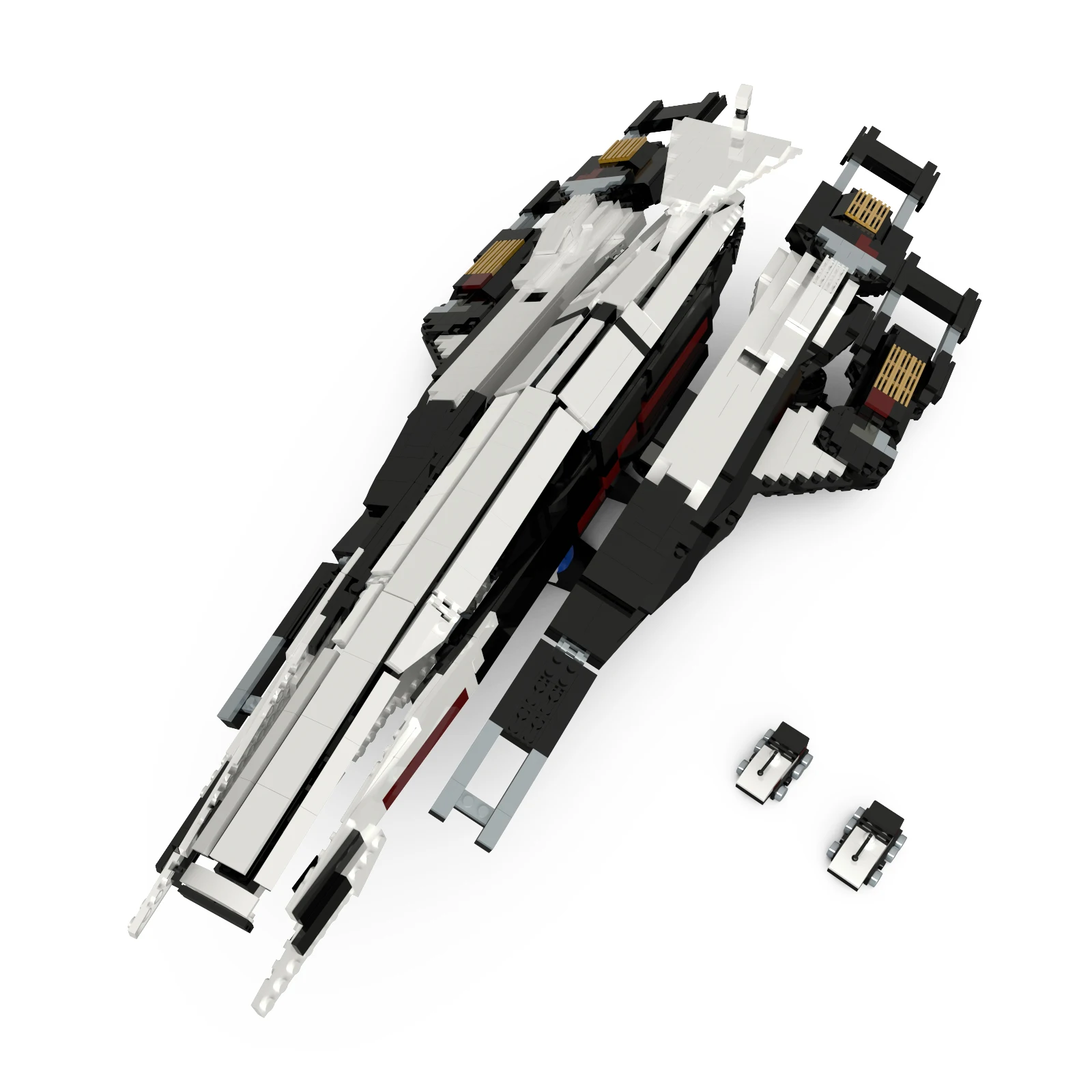 MOC-21578 экшн-стрельба игра в гантели Нормандия строительные блоки набор