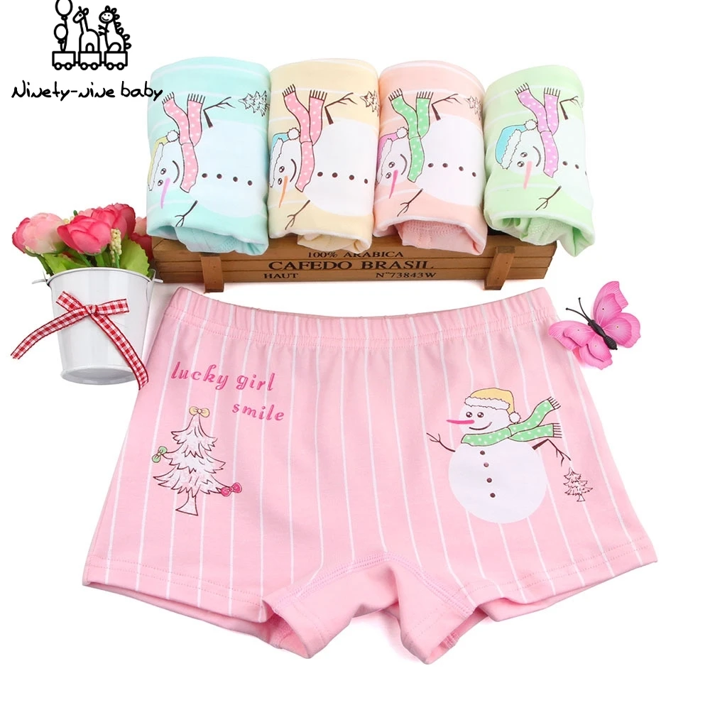5 шт./лот Детские трусики для девочек трусы Милые с рисунком Детское нижнее белье