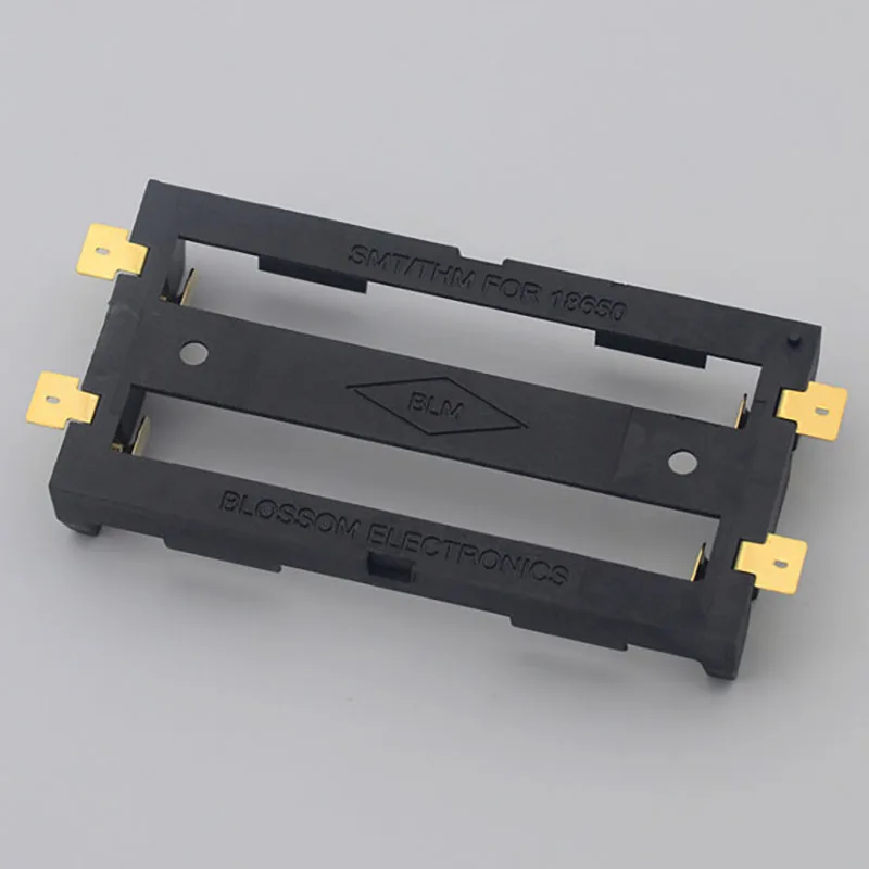 2x 18650 Батарейный держатель SMD SMT Корпус для батарей Хорошее хранение коробки W/ Бронзовые штыри E-сигарета аккумуляторная оболочка.