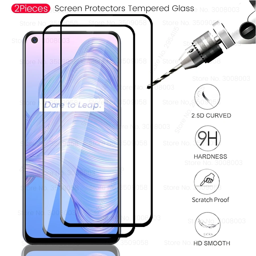 

2Pcs 9H Screen Protectors Tempered Glass For Oppo Realmev5 Realme V5 Realmi Realmy V 5 5V 2020 6.5'' Phone Tremp Safty Cam Film