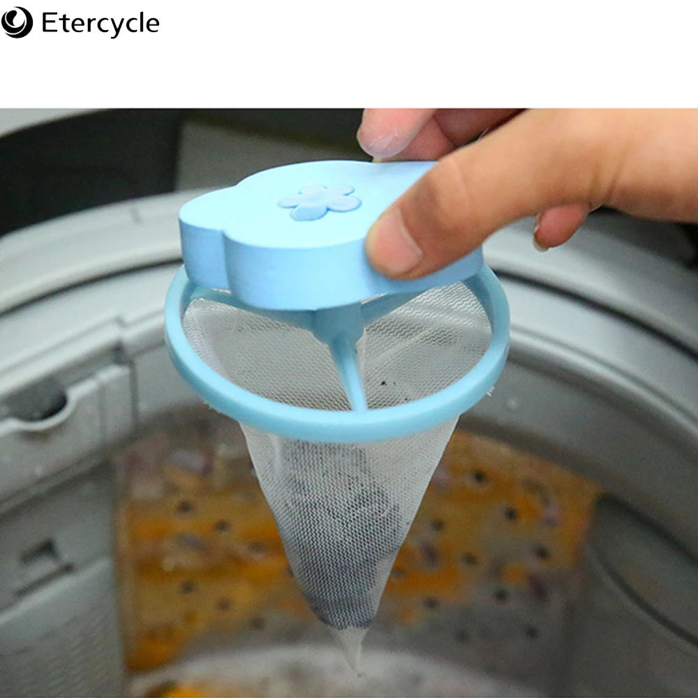 Многоразовая стиральная машина плавающая сетка ловушка для волос фильтр