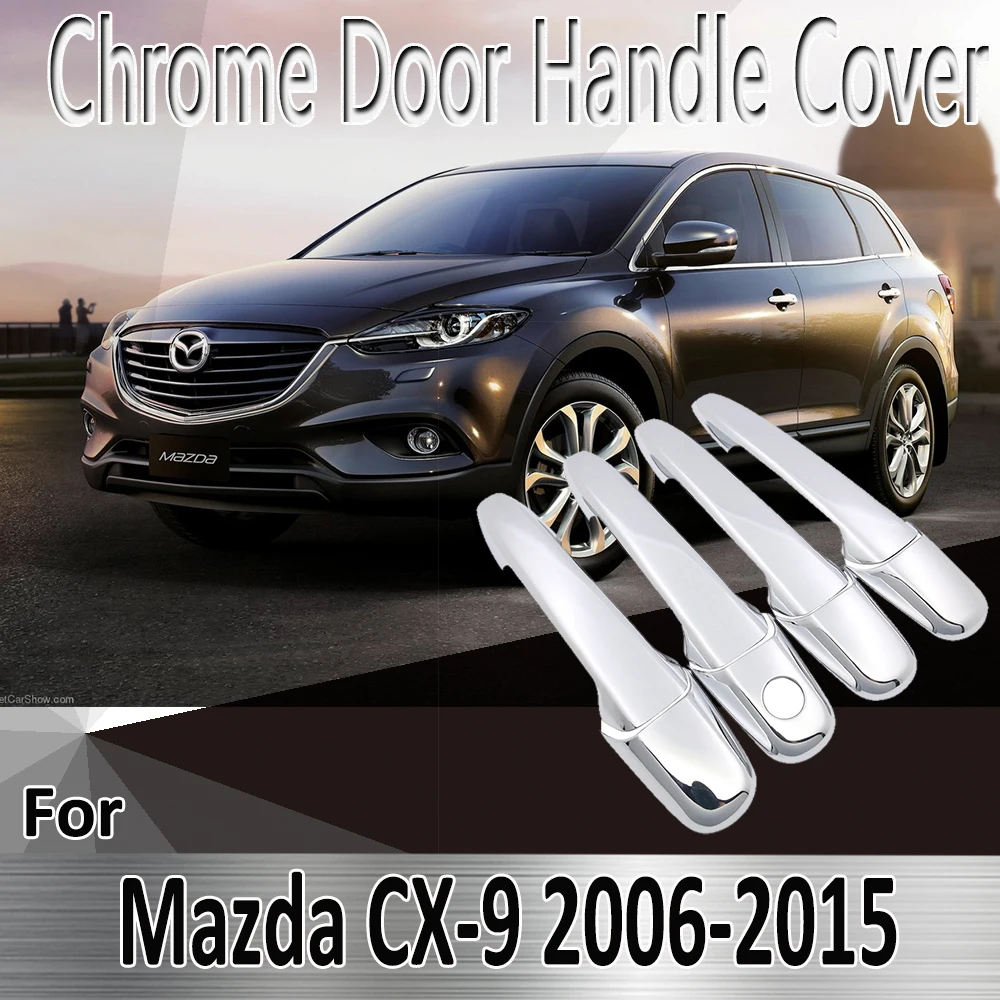 Для Mazda CX-9 CX9 CX 9 2006 ~ 2015 2007 2009 2011 2013 2014 наклейки Декоративные Хромированные дверные