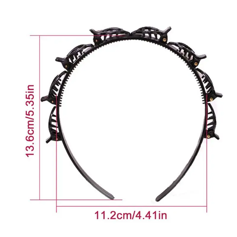 Бесплатная доставка двойной Слои Твист косу головная повязка для волос