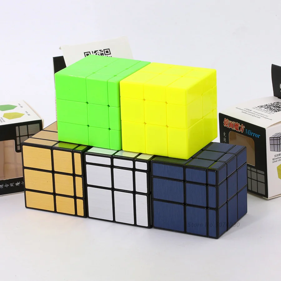 Qiyi зеркальный куб головоломка третий заказ в форме зеркала Детская креативная