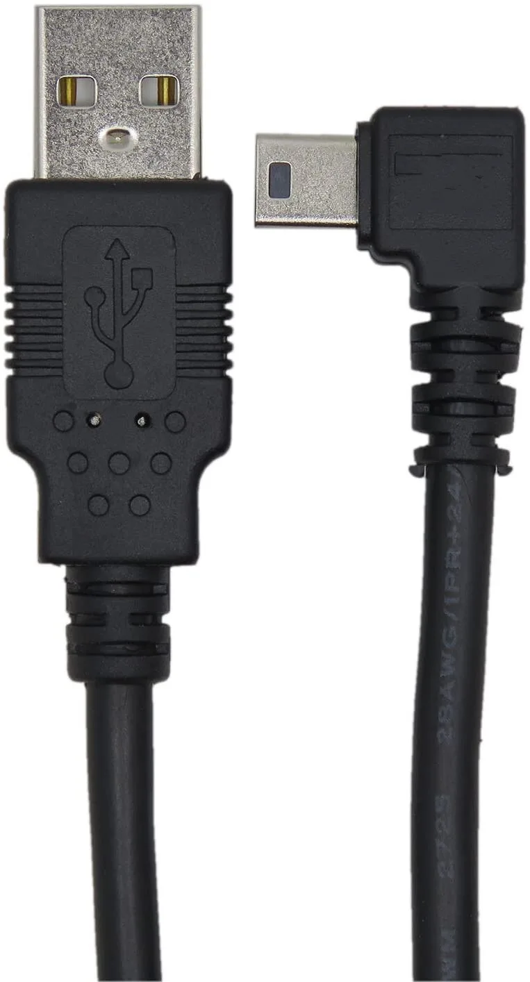 

Кабель USB Type-B 5-контактный, 1,8 м, левый угол 90 градусов на USB 2,0