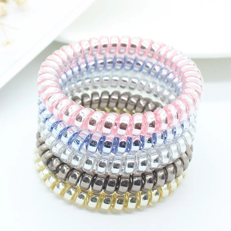 Резинки для волос 1 шт. резинки фиксации телефонным проводом аксессуары волос| |