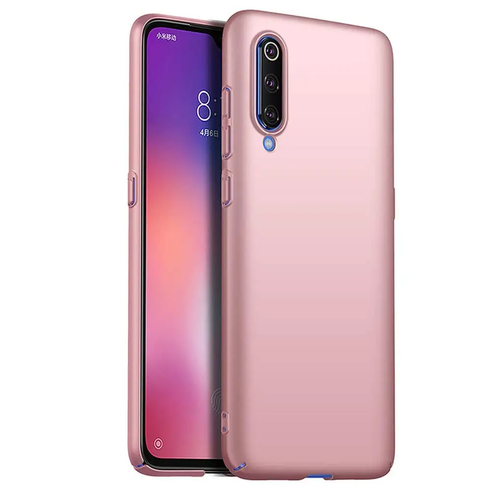 RoseGold Чехол для телефона с полным покрытием для Xiaomi mi 9 Lite 9T SE A3 Red mi Note 7 8 Pro 8A 8T Red mi 7A K20 Pro матовый жесткий чехол из поликарбоната - Цвет: RoseGold