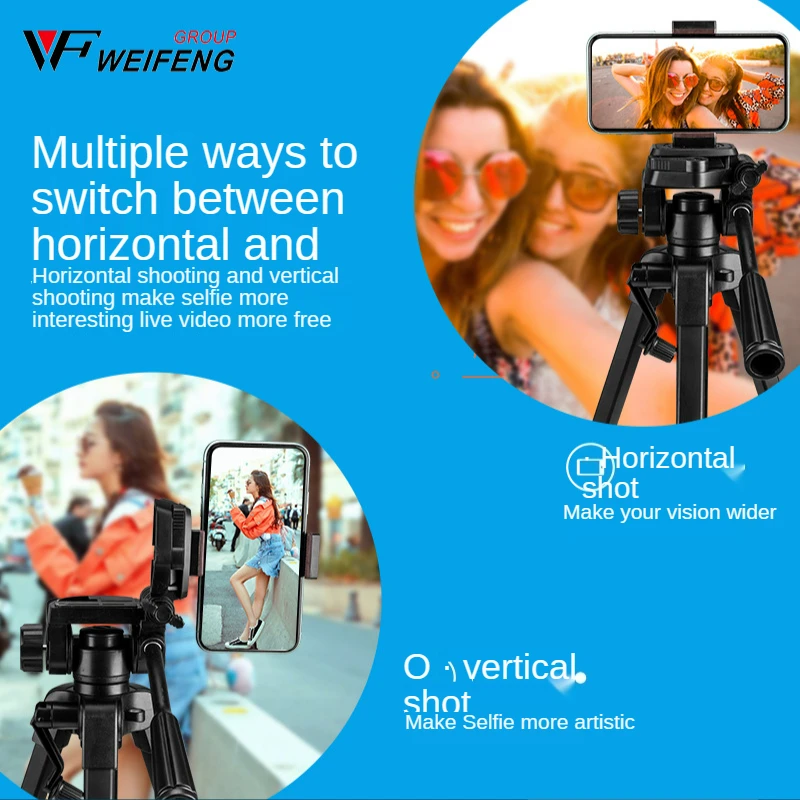 Weifeng355 Tripod For Camera SLR camera tripod micro single photography portable mobile phone live support Monopod | Электроника