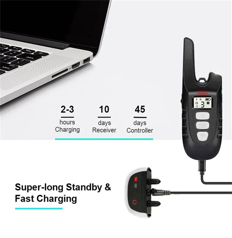 

PS2 Dog bark Collar Training Collar with Remote Automatic Bark Stop Shock Collar 330Yard Range Rechargeable and Waterproof