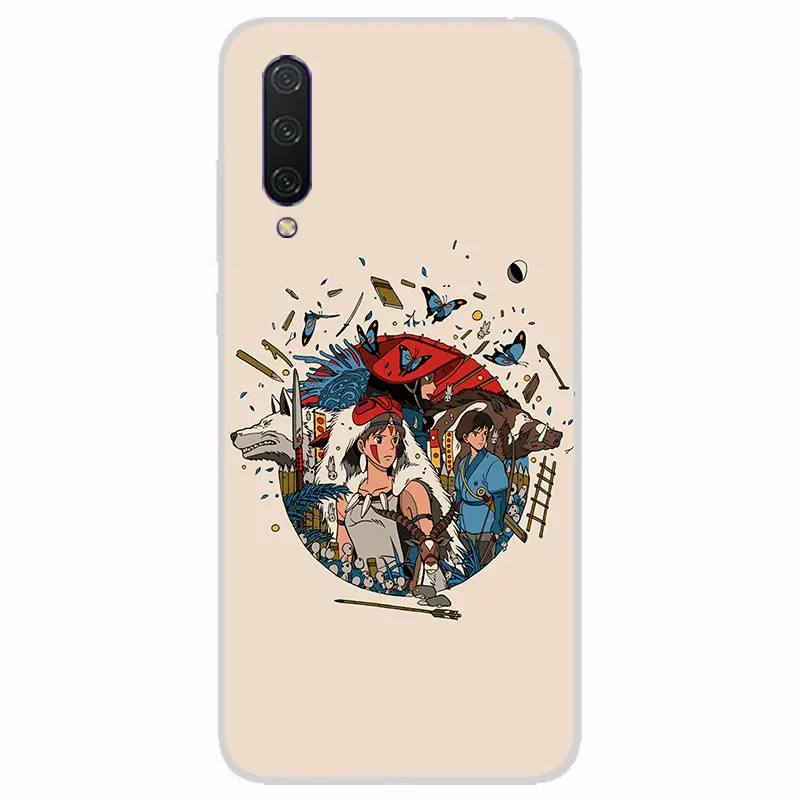 Силиконовый чехол s для Xiaomi mi CC9E 9 8 SE A3 Lite x 2S pocophone F1 Note 3 Princess Mononoke матовый из ТПУ |