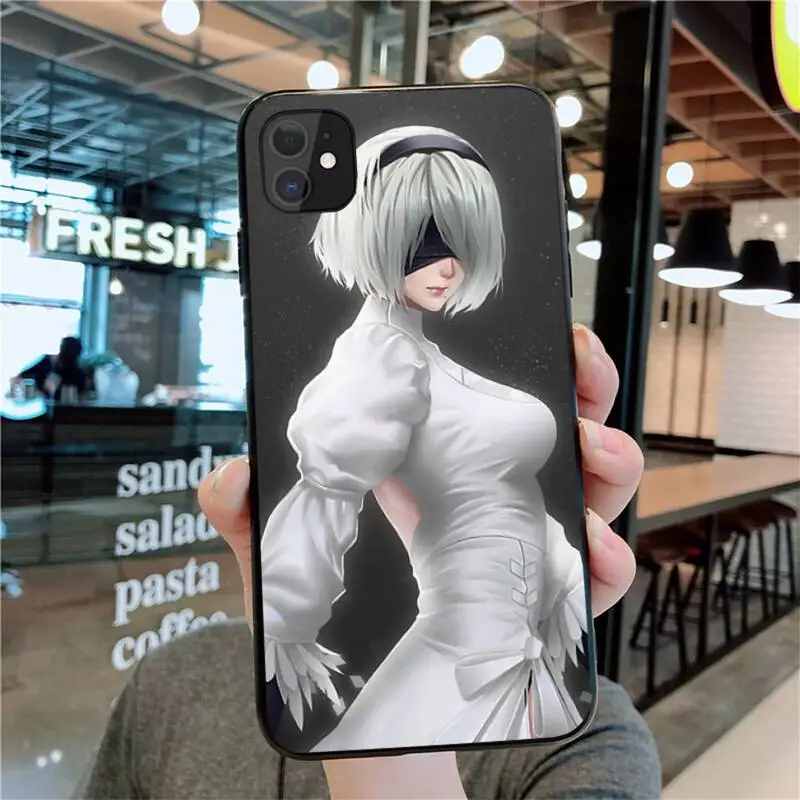 YJZFDYRM Nier Automata мягкий чехол для телефона iPhone 11 pro XS MAX 8 7 6 6S Plus X 5S SE 2020 XR чехол|Бамперы|