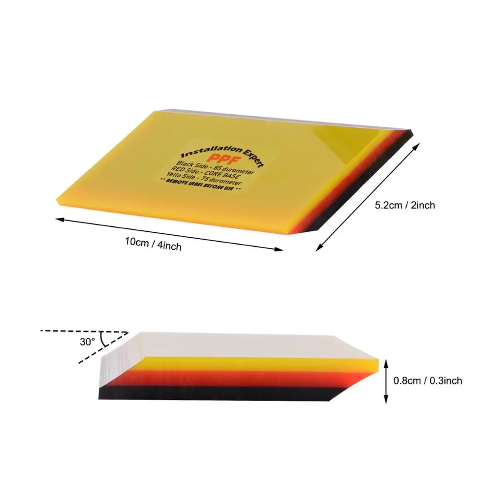 FOSHIO Soft Rubber Squeegee for Protective Film Install Carbon Fiber Vinyl Car Wrap Scraper Window Tint Tool Auto Cleaning | Автомобили и