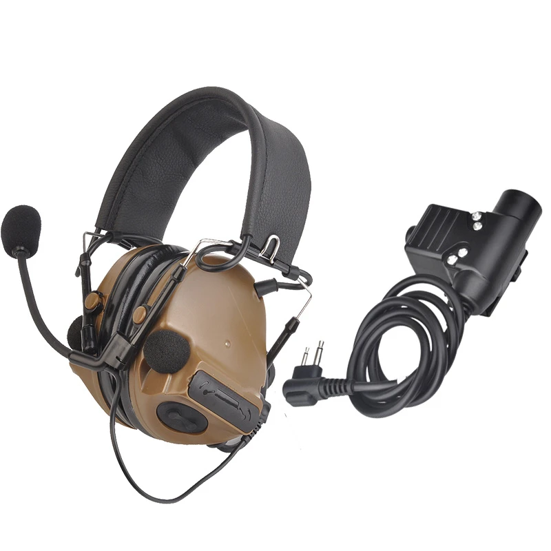 Z TAC Softair Peltor Comtac III гарнитура и U94 PTT тактические Heaphones Z051 + Z113 Kenwood Plug|Тактические