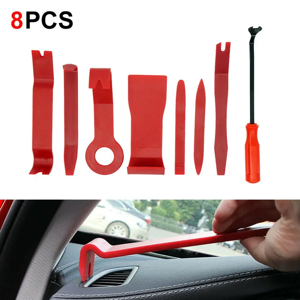 8 шт. Автомобильная Радио Аудио Панель обшивка дверного зажима набор