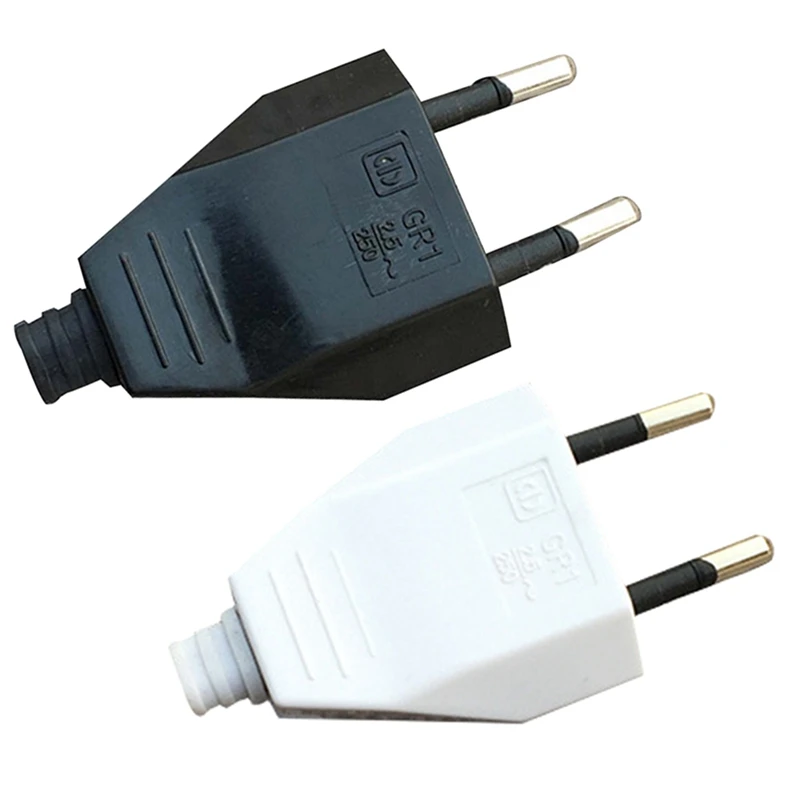 

1pc 250V 16A Rewirable EU Power Cord CE Male Plug Female Socket Electrical Plug Industrial Vintage Style Rewire Plug Adapter