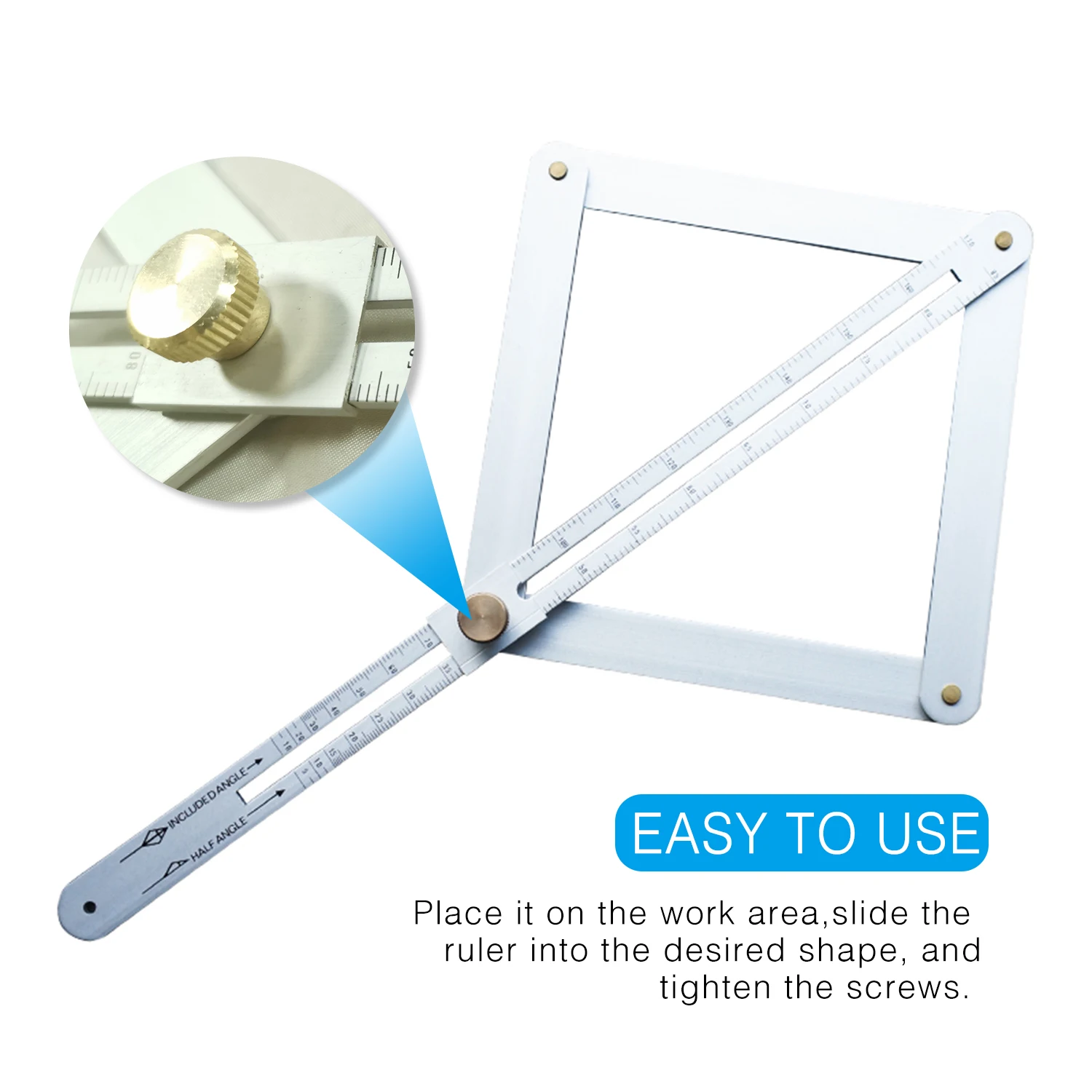 Угловой транспортир дерево модель ручной работы квадратный угловой угол сделай