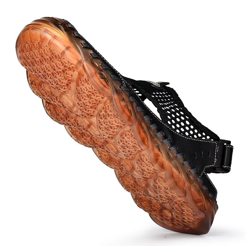 Мужские кроссовки для рыбалки дышащая сетчатая обувь восхождения Нескользящие