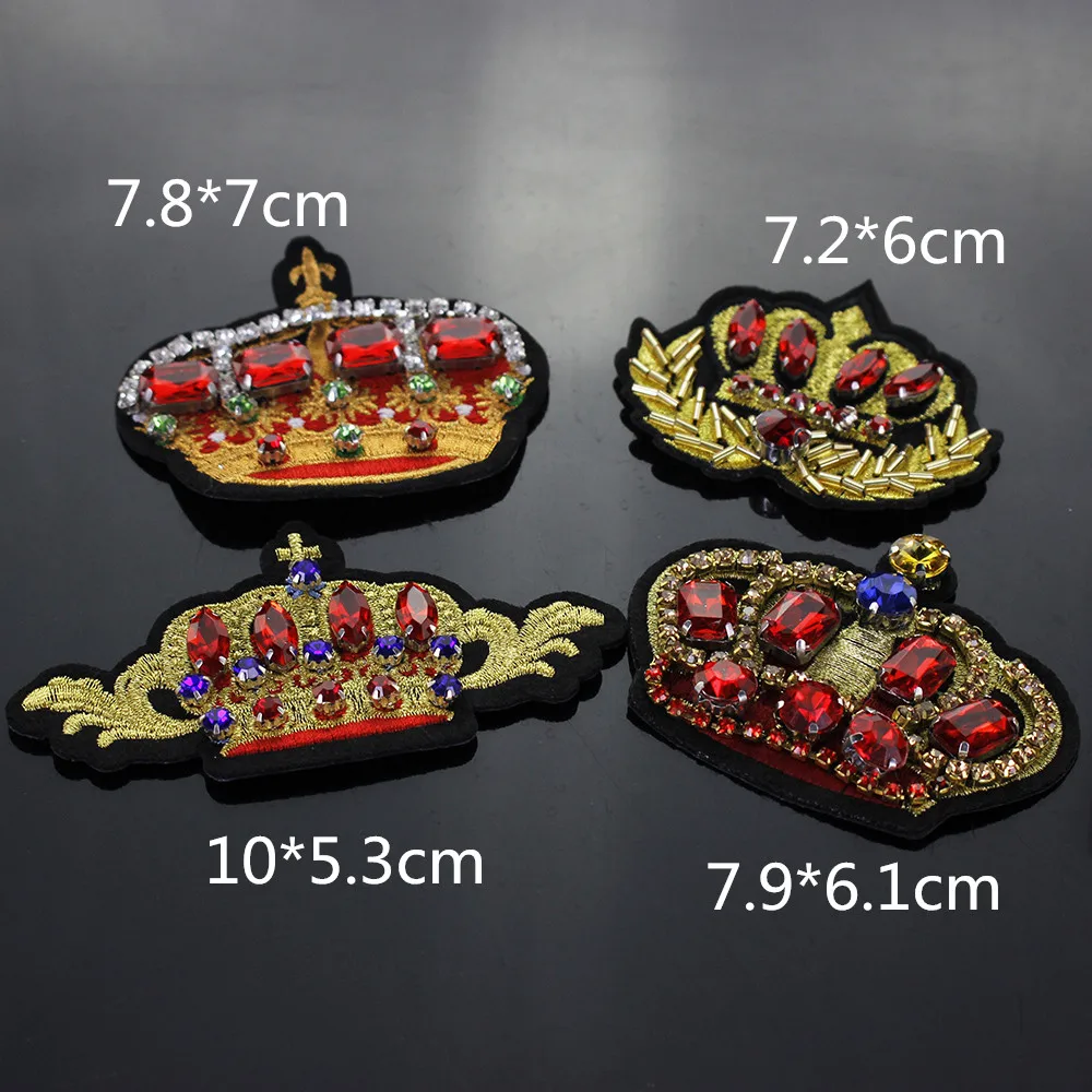 Ремесло Корона Стразы аппликация нашивки Hot Fix гладить на DIY обувь сумочки и шляпы