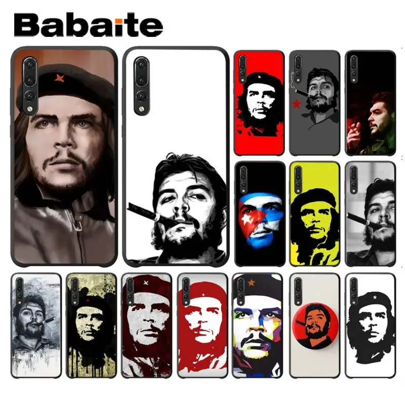 Мягкий силиконовый черный чехол che guevara для телефона huawei p30 pro p20lite honor8x nova 3i P20