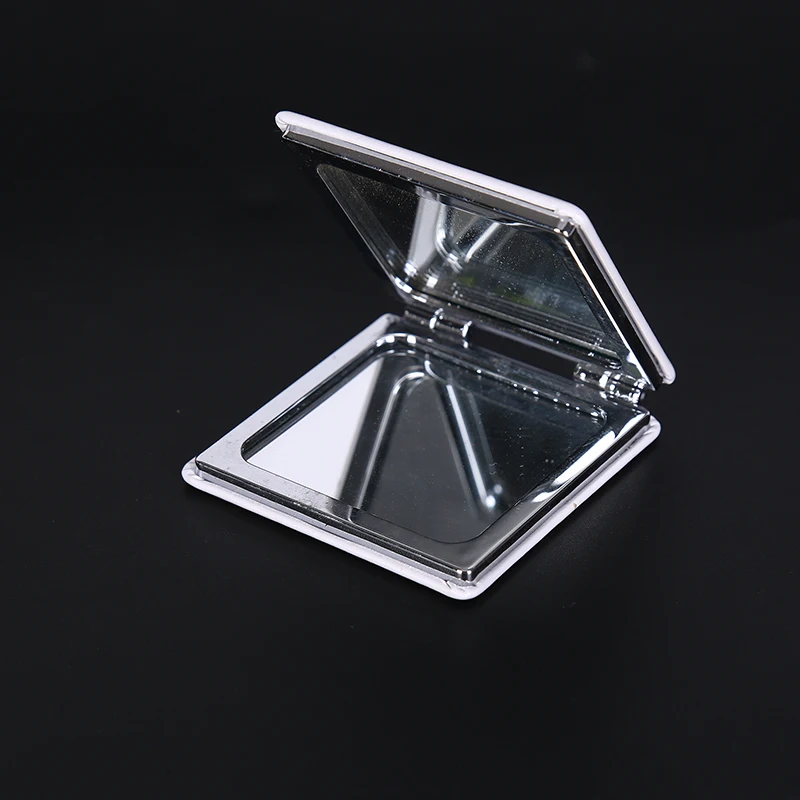 

Round Square Heart Shaped White PU Leather Pocket Mirror Compact Portable Folding Cosmetic Women Mini Makeup Mirror
