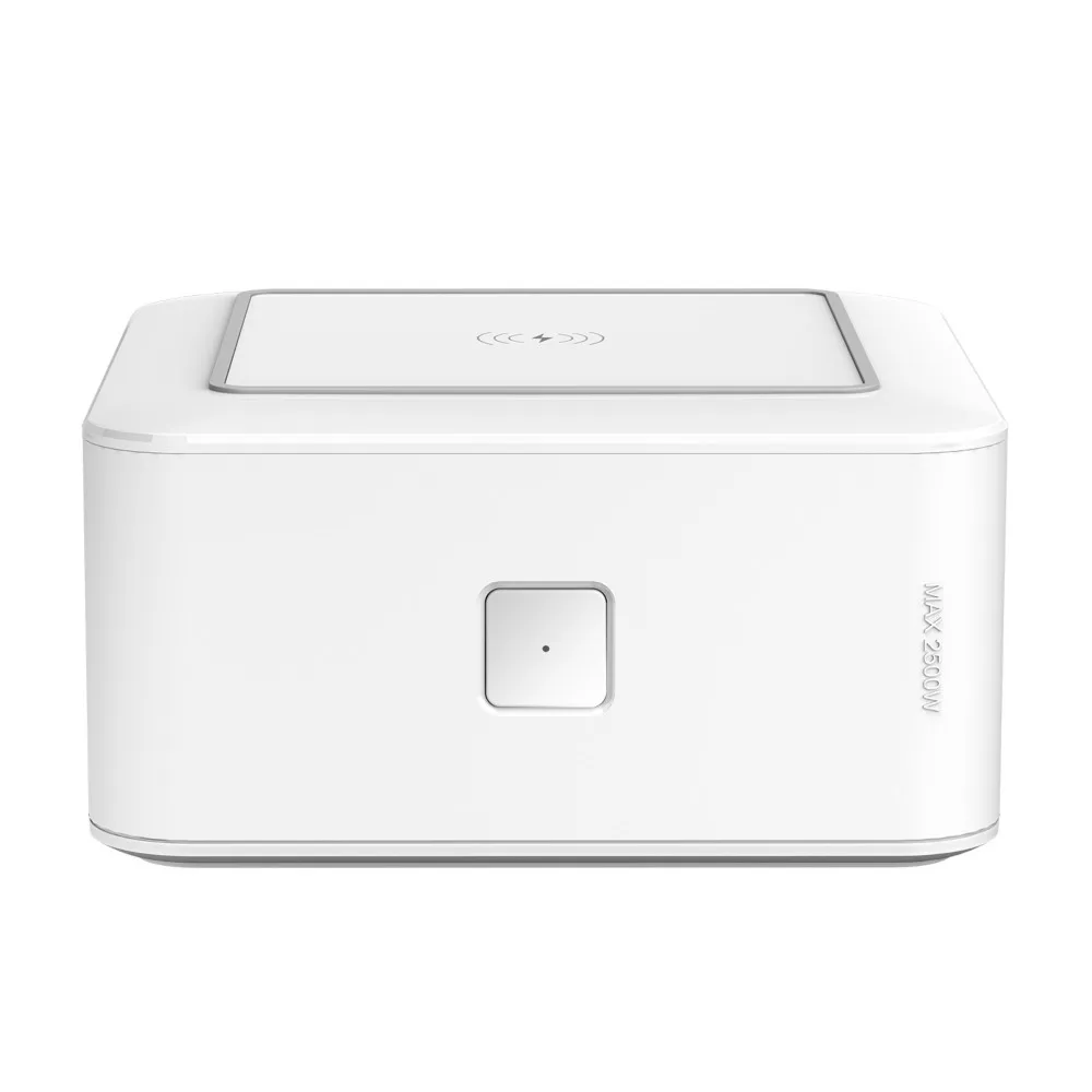 

3 In 1 Smart Wireless Fast Charging Power Socket 3 USB + 2 Sockets Extension Strip 250V Max 2500W Home Office Power Adapter 1.5m