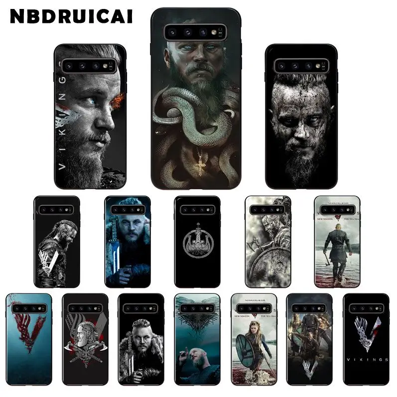 NBDRUICAI Ragnar Lothbrok Vikings Блестящий силиконовый чехол для телефона Samsung S9 plus S5 S6 edge S7 S8 S10 E