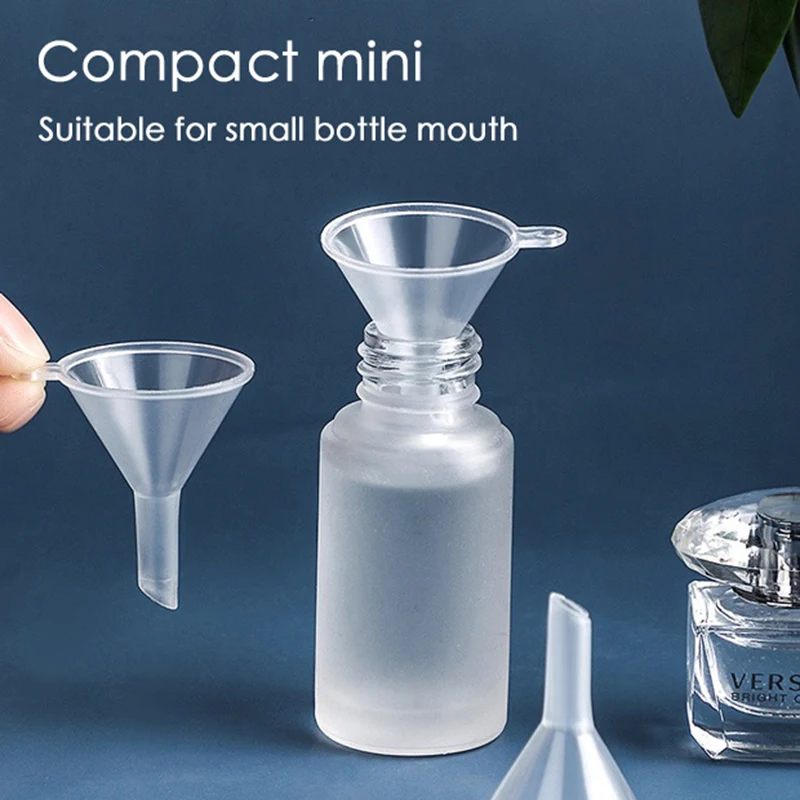 

5Pcs 38mm*31mm Mini Funnel Perfume Dispenser Funnel Small Plastic Funnels for Lab Bottles Sand Art Spices Powder Essential Oil