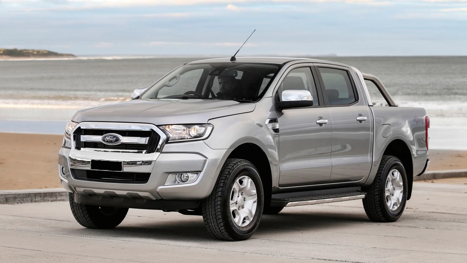 Декоративные рейки на крышу черные для Ford Ranger T6 T7 Wildtrack 2012 2019 двойная