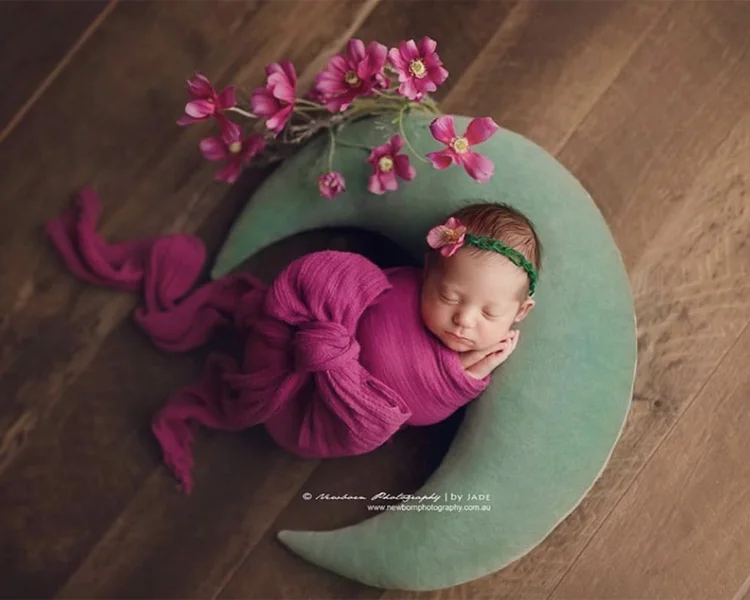 Accesorios de fotograf&iacute;a para reci&eacute;n nacido, almohadas de luna, estrellas, sesi&oacute;n de beb&eacute;, estudio de fotograf&iacute;a, accesorios de pose-1