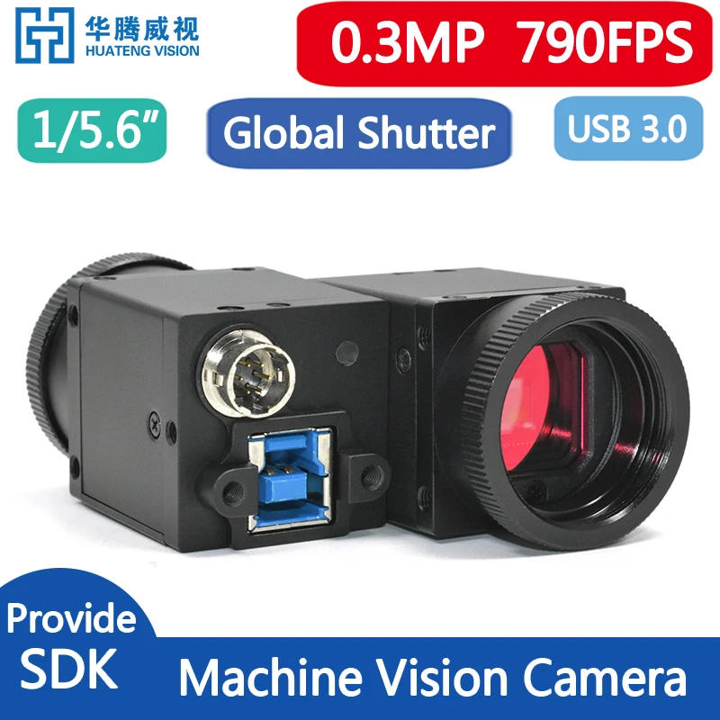 Высокоскоростной USB3.0 промышленный цифровой фотоаппарат 0.3MP цвет Глобальный