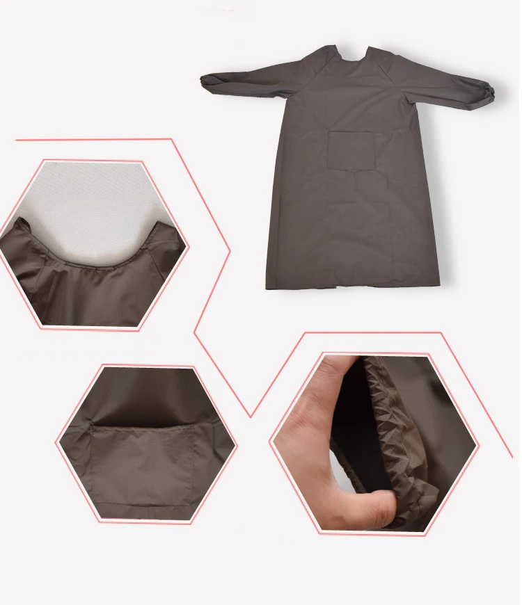 

15Colors Lab Coats Waterproof Jacket Longsleeve Grease Proofing Scrub Uniform For Woman Man