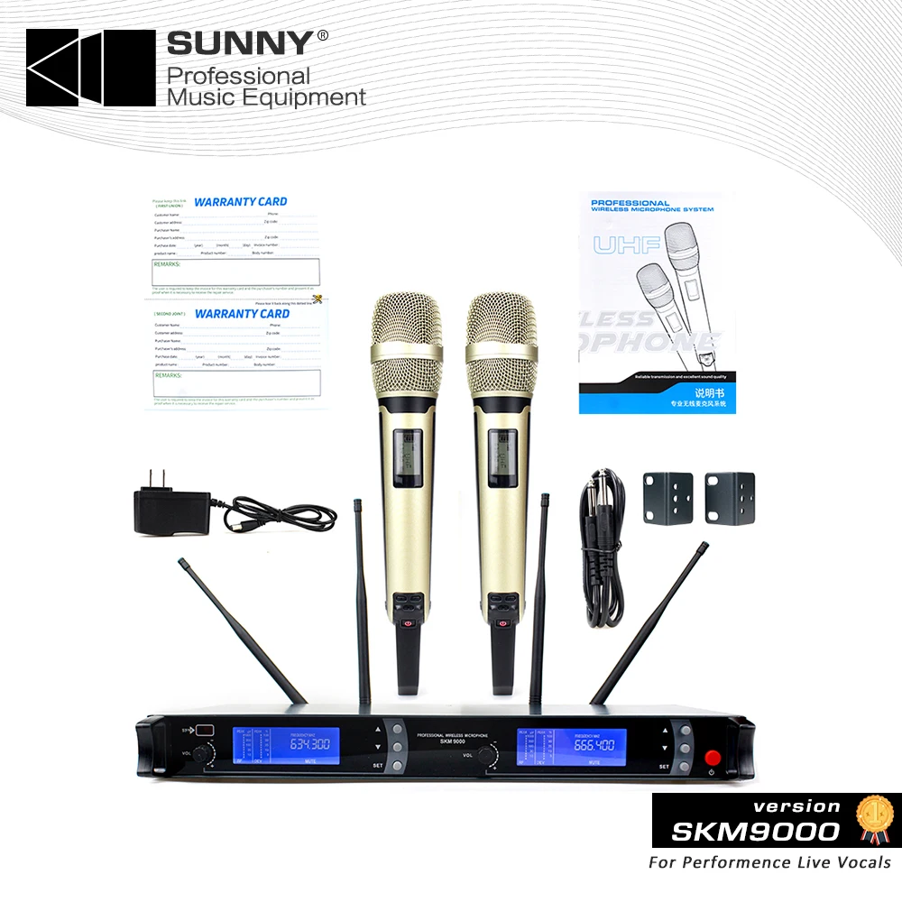 Высококачественный беспроводной микрофон Sennheiser SKM9000 2 канала истинное