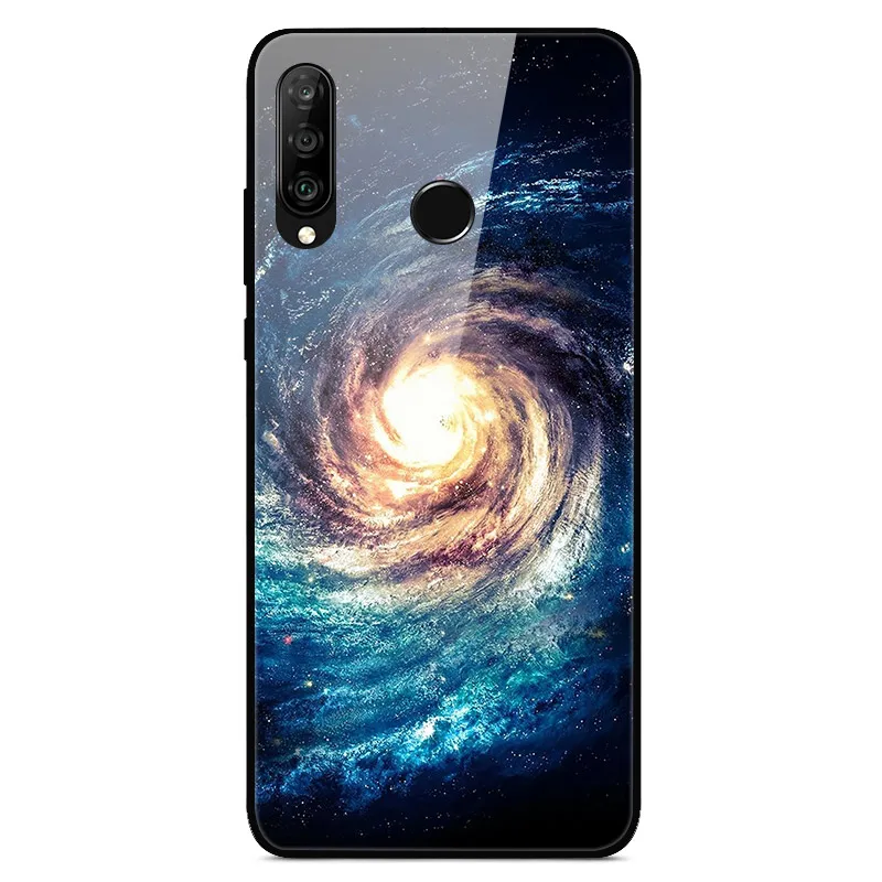 33 Для huawei P30 Lite чехол из закаленного стекла с принтом задняя крышка Жесткий чехол для Coque huawei P30 Lite чехол для телефона fundas P 30 лайт Pro - Цвет: 33