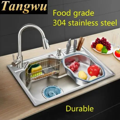 Бесплатная доставка для дома vogue кухонная раковина с одним желобом высокая