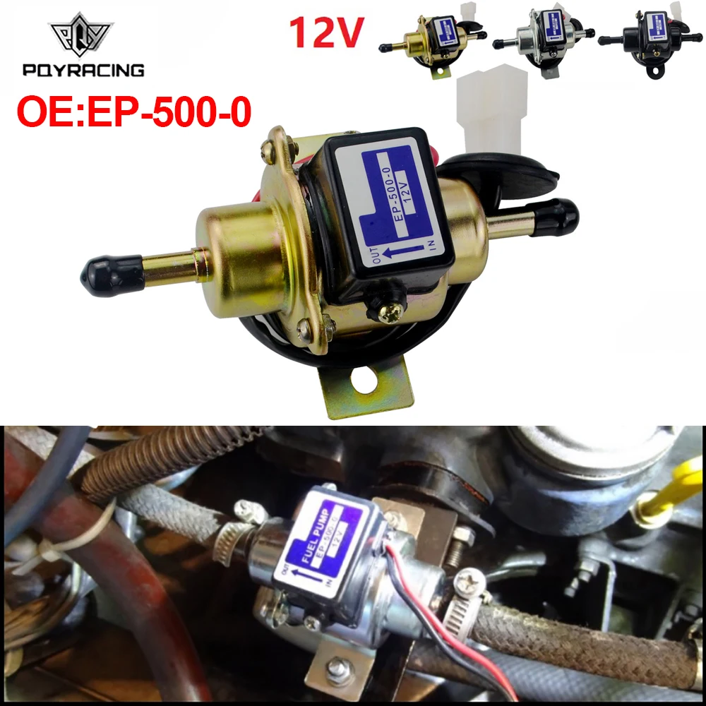 Pqy-черный наивысшего качества универсальный дизельный бензин 12V электрический насос для подачи топлива автомобиля EP500-0 EP5000 EP-500-0 035000-0460 EP-500-0