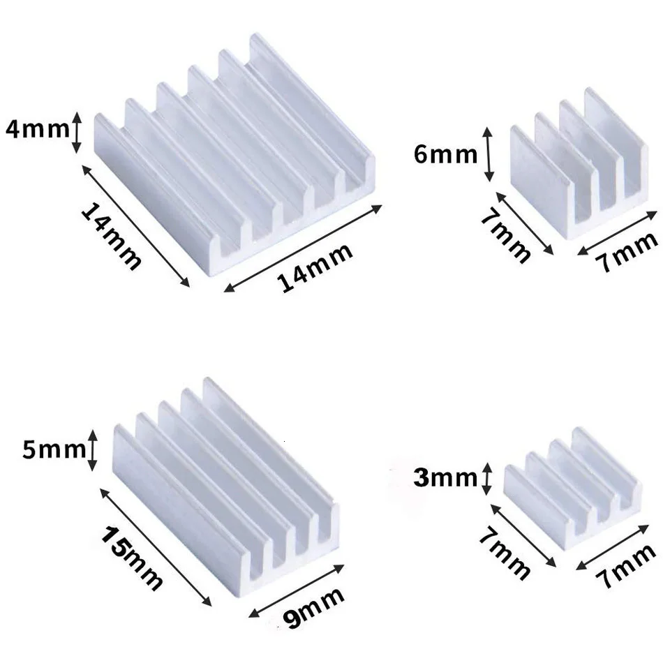 4 вентилятора для Raspberry Pi охлаждающий вентилятор 5 в постоянного тока Бесщеточный
